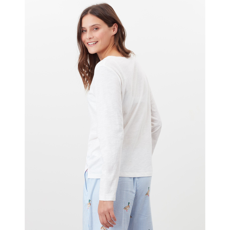 Joules Otilie Long Sleeve T-Shirt - Cream Mallard -3